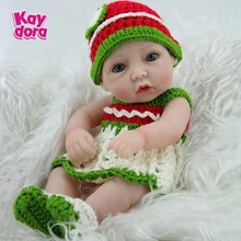 10 дюймов 25 см полный Силиконовый Reborn Baby куклы живые реалистичные настоящие куклы реалистичные дети Reborn Младенцы ребенок девочки игрушки подарок на день рождения