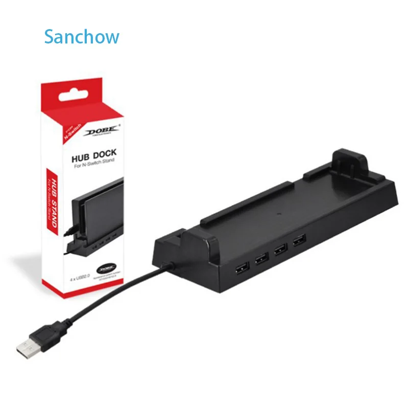 

Sanchow Switch HUB Dock Stand For Nintend Switch NS Console USB 2.0 Holder For Nintendo Switch stand 4 ports