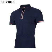 FuyBill модная летняя мужская рубашка с коротким рукавом, Модная тонкая мужская футболка с принтом моряка Эле, мужская рубашка размера плюс