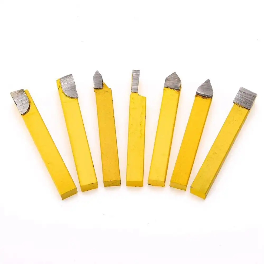 9PCS 8MM CARBIDE TIP TIPPED CUTTER TOOL BIT CUTTING SET FOR METAL LATHE TOOLING