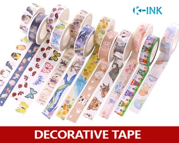 

20 rolls / set Cartoon Animal Masking Tapes, Bird / Butterfly / Dog / Fish Various of Animals Scrapbook Tapes for DIY decoration