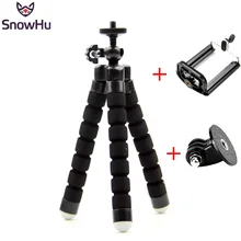 SnowHu для GoPro гибкий мини-Осьминожка с винтовым адаптером для Go Pro Hero 8 7 6 5 4 для камеры Xiaomi yi SJCAM LD06