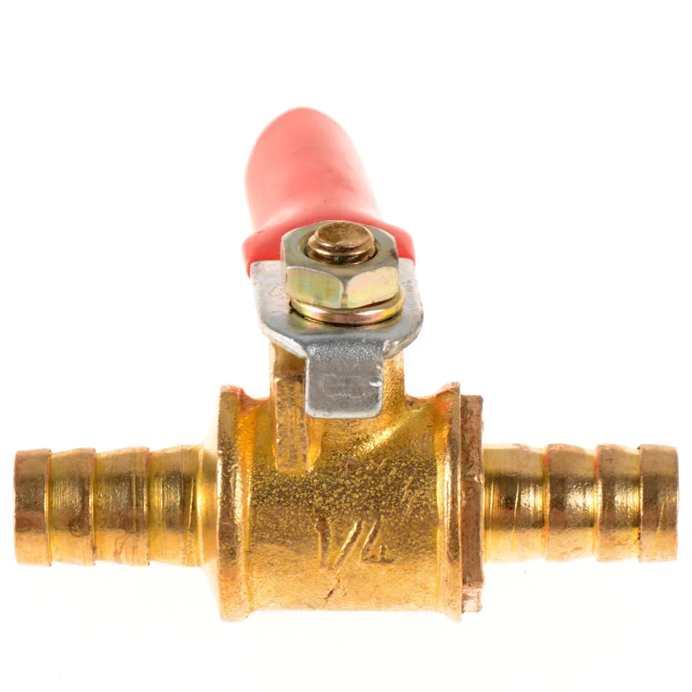 2015 New Unique 1/4" Inch Brass Ball Valve Full Port Crimp Shut off