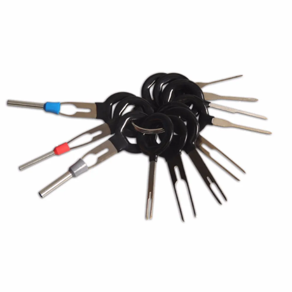 11Pcs Automotive Plug Terminal Removal Tool Set Key Pin Crimp Connector Extractor Mechanical Testers Repair Tools Stylus Kit 11Pcs Automotive Plug Terminal Removal Tool Set Key Pin Crimp Connector Extractor Mechanical Testers Repair Tools Stylus Kit