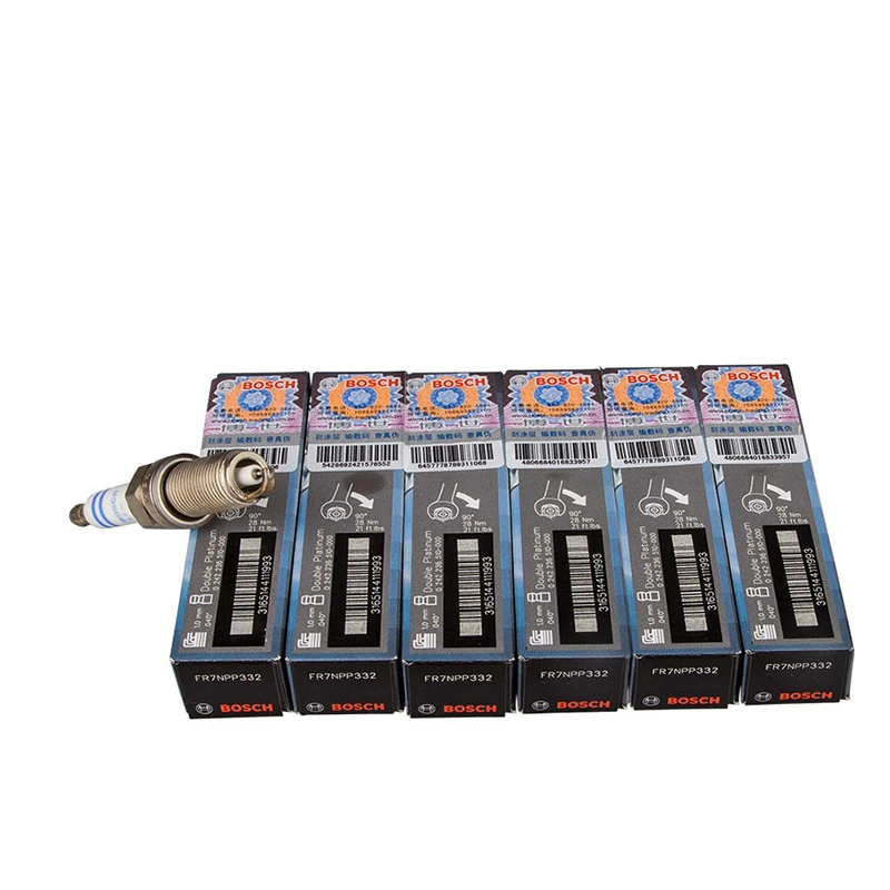 6pieces Set Bosch Double Platinum Car Spark Plug Fr 7 Npp 332 For