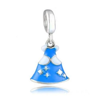 

New 50 pcs Cinderella Princess Dress Pendant Charms Beads DIY P--015