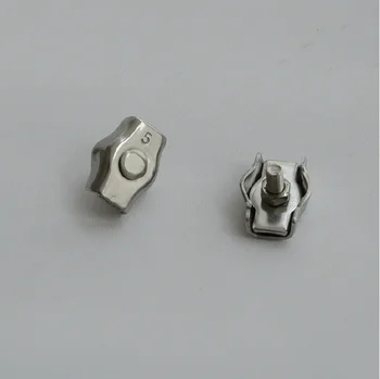 

M3 Authentic 304 Stainless Steel buckle Wire Rope Clip Cable Clamp Hardware Free Shipping