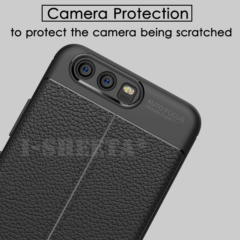 3D Мягкие ТПУ Резиновые Кожаные чехлы для телефонов Huawei P10 Plus Lite Полное покрытие +