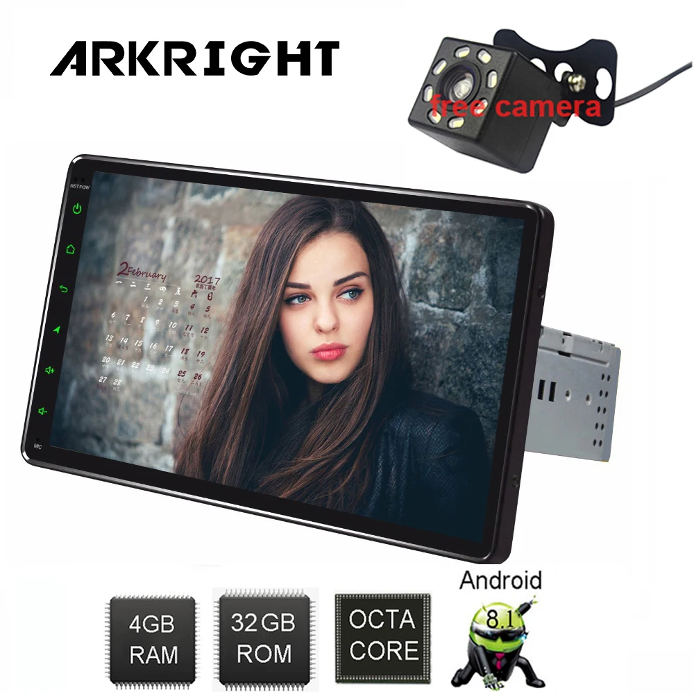 9 &quot1 Din 4 + 32 GB Универсальное автомобильное радио Android 8 1 Wi-Fi GPS Navi мультимедиа