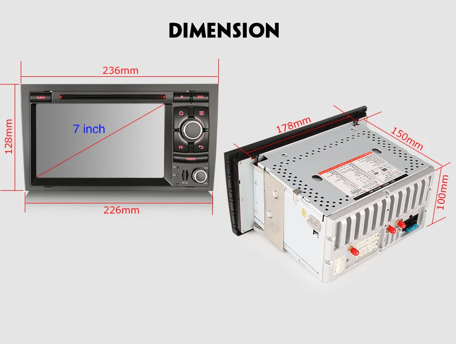 Top Erisin ES3974A PX30 Android 8.1 Car Multimedia Player 7" Car DVD GPS for AUDI A4 S4 RS4 B9 B7 SEAT EXEO 21