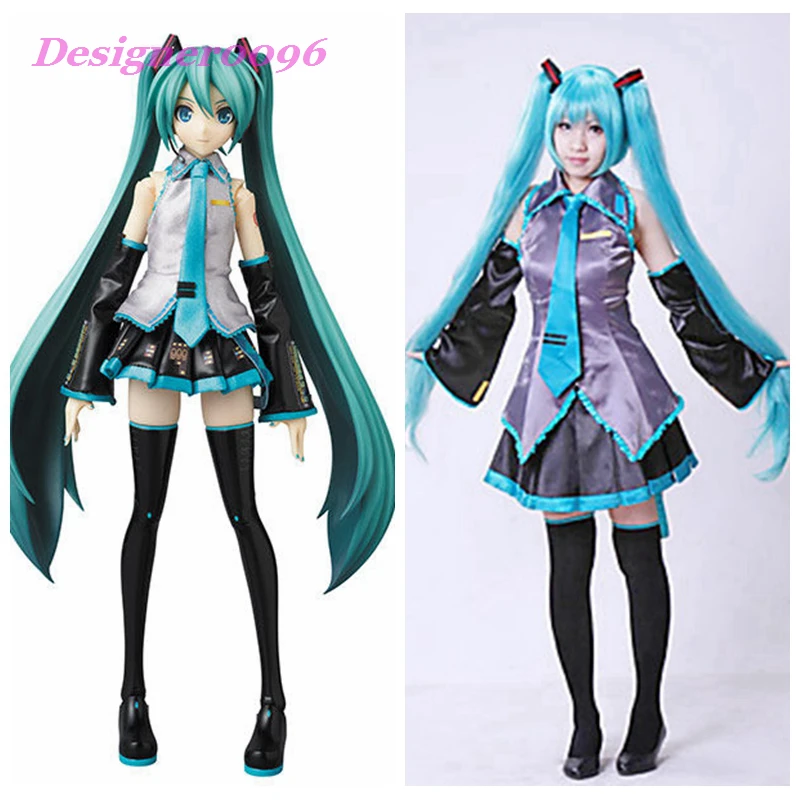 

Anmie cosplay VOCALOID Hatsune Miku Cosplay Costume Restaurant Cafe Maid Costume Comic Show Clothes Adult wig Set S-XL