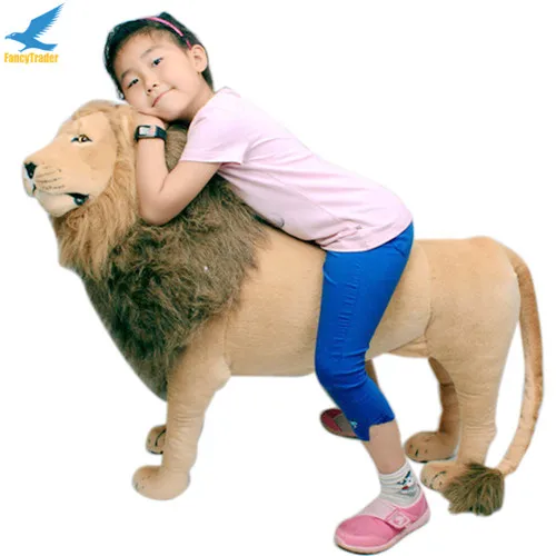 40" Lifelike Lion King Toys Doll Plush ride on toys Giant Stuffed Animals Gift 