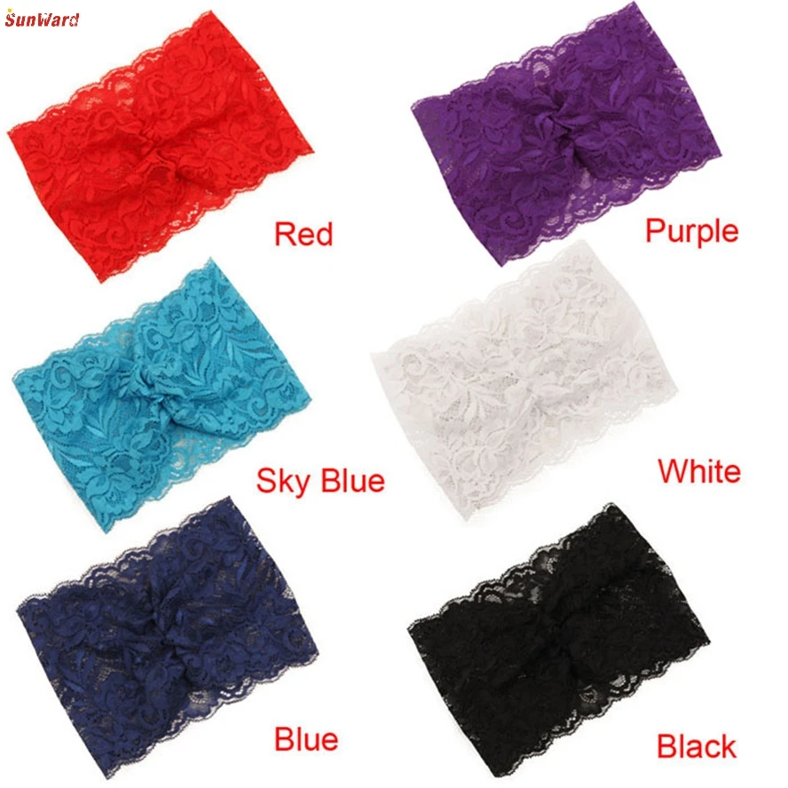 

SunWard The most 2015 New Women Fashion Lace Wide Headband Bohemian Headwrap Accessories