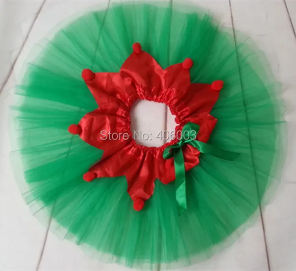 green red christmas tutu set