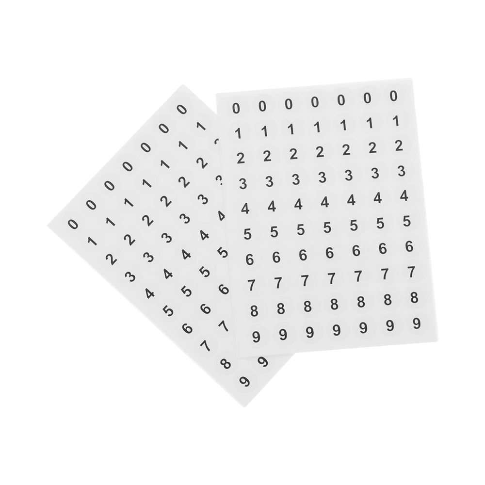 1 Набор, белые круглые цифры 0-9, самоклеющиеся наклейки для скрапбукинга, круглые этикетки, классификационный инструмент для хранения