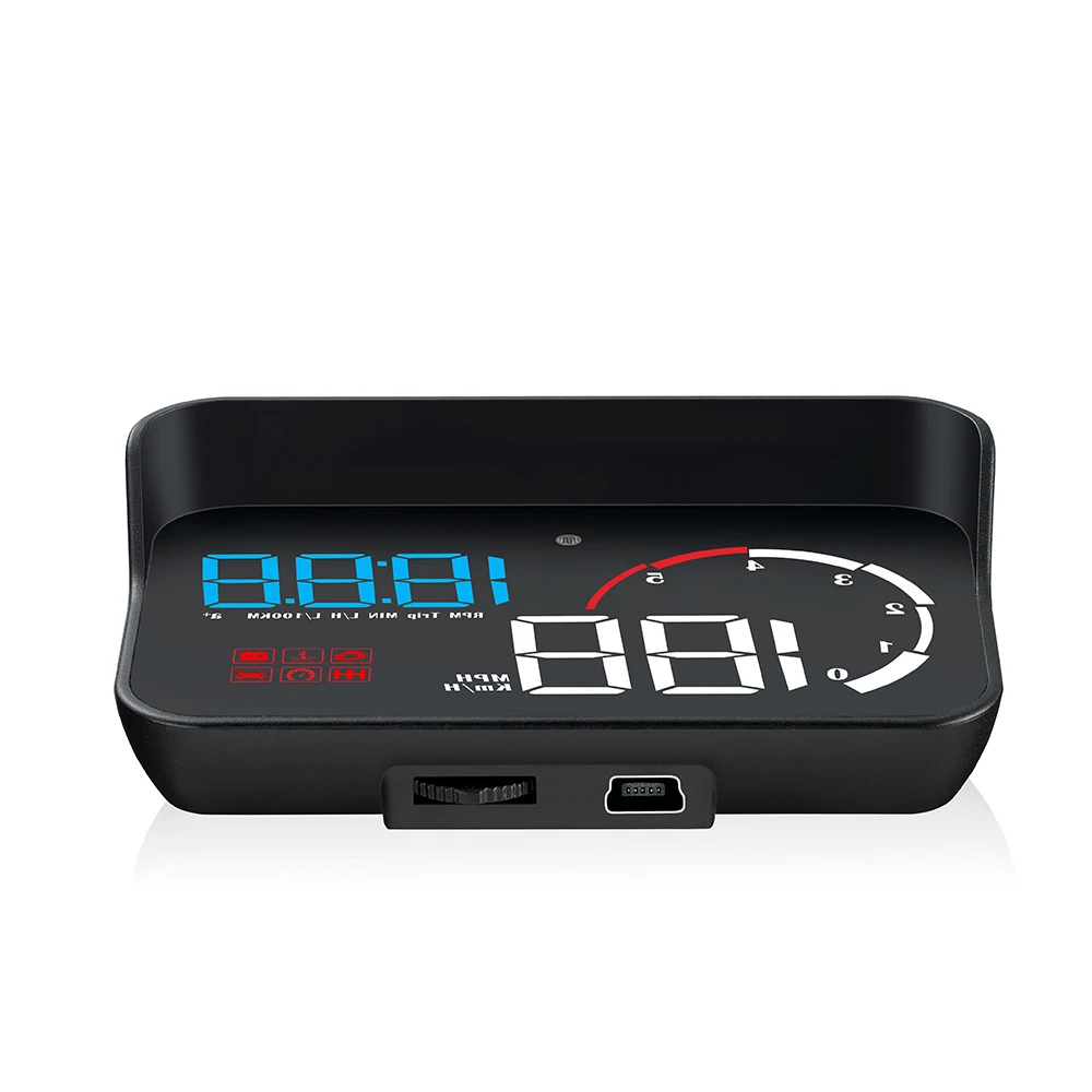 Новинка 2019 автомобильный HUD Дисплей M10 лучше чем A100S Head Up Display OBD2 Overspeed