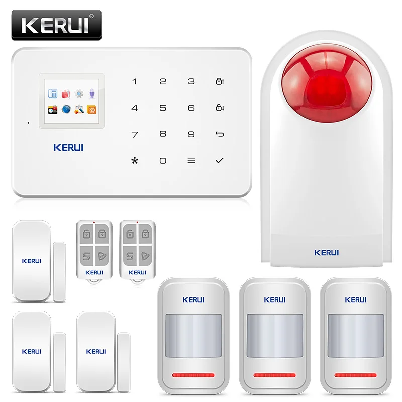 

KERUI G18 Wireless Home GSM Security Alarm System Wireless Siren Alarm Motion detector