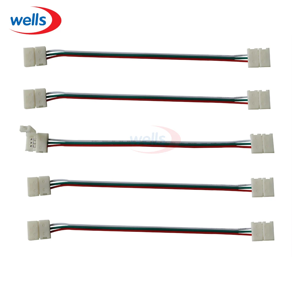 5 шт. 2pin 3pin 4pin RGB Разъем 15 см кабель для 5050 WS2811 WS2812B 3 pin Светодиодная лента|rgb connector|4pin