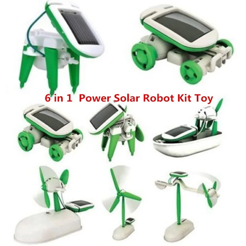 solar robot kit 6 in 1