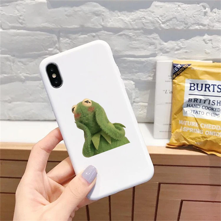 Kermit Meme Мягкий силиконовый чехол для телефона для iphone 6/6 S, 6 Plus/6 S Plus, 7/8, 7 Plus/8 Plus, X, XS, XR, XSMax 11pro