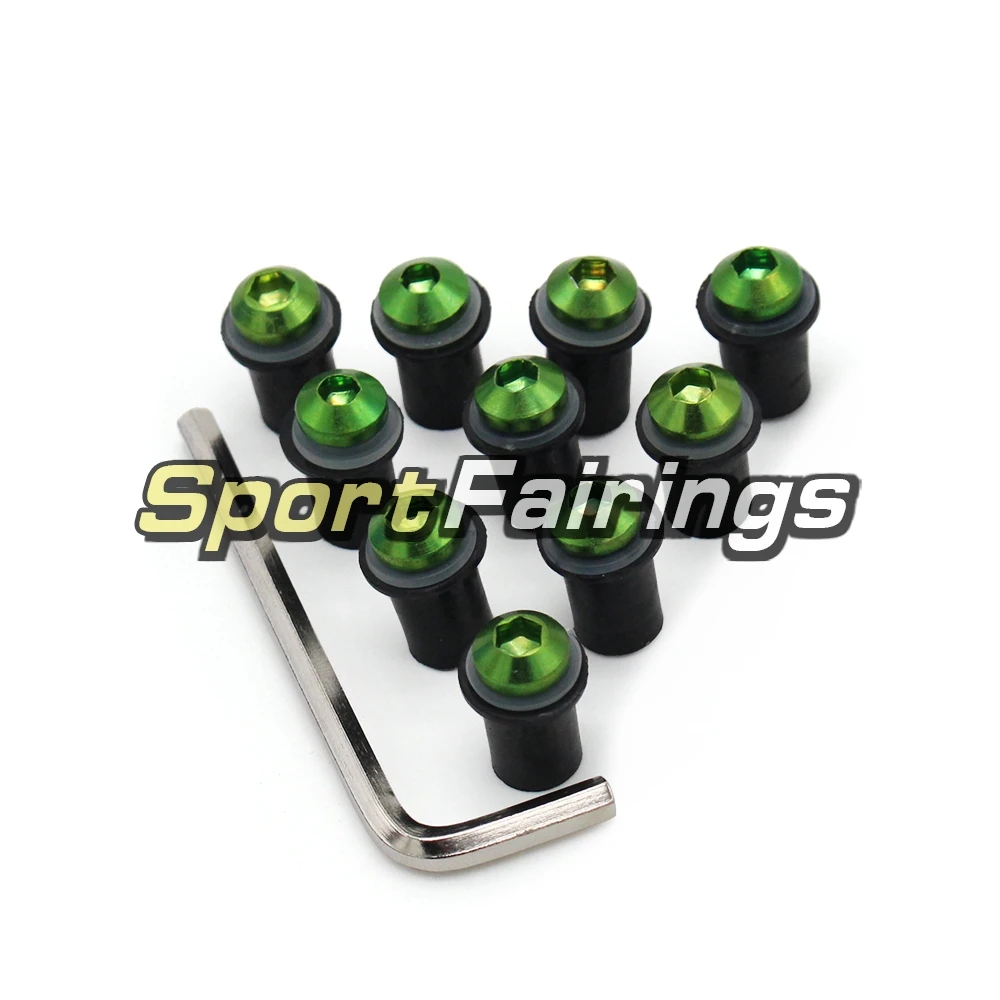 

Motorcycle Windshield Sportbike Bolts Screw Nuts Mounting Nut Kit for Kawasaki ZX6R Ninja636 94 95 96 97 98 99 00 01 02 03 04