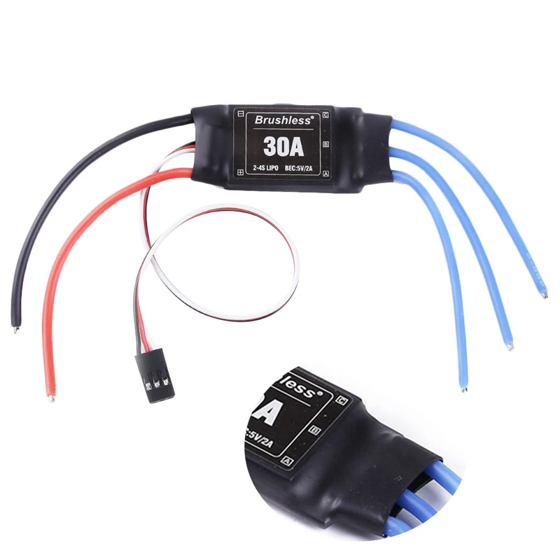 2-4 S Lipo 30A бесщеточный Esc с высокой скоростью регенерации изображения для мульти-осевой самолет коптеров
