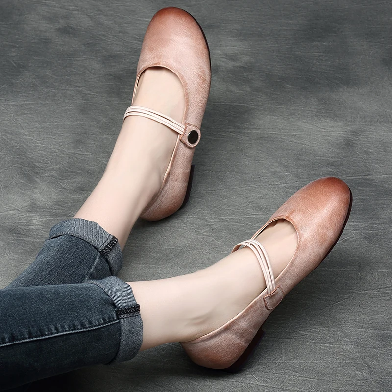 

Genuine Leather Women Flats Pink Set Foot Lazy Shoes Autumn 2018 Handmade Soft Leather Loafers For Women Comfortable Flats Sale