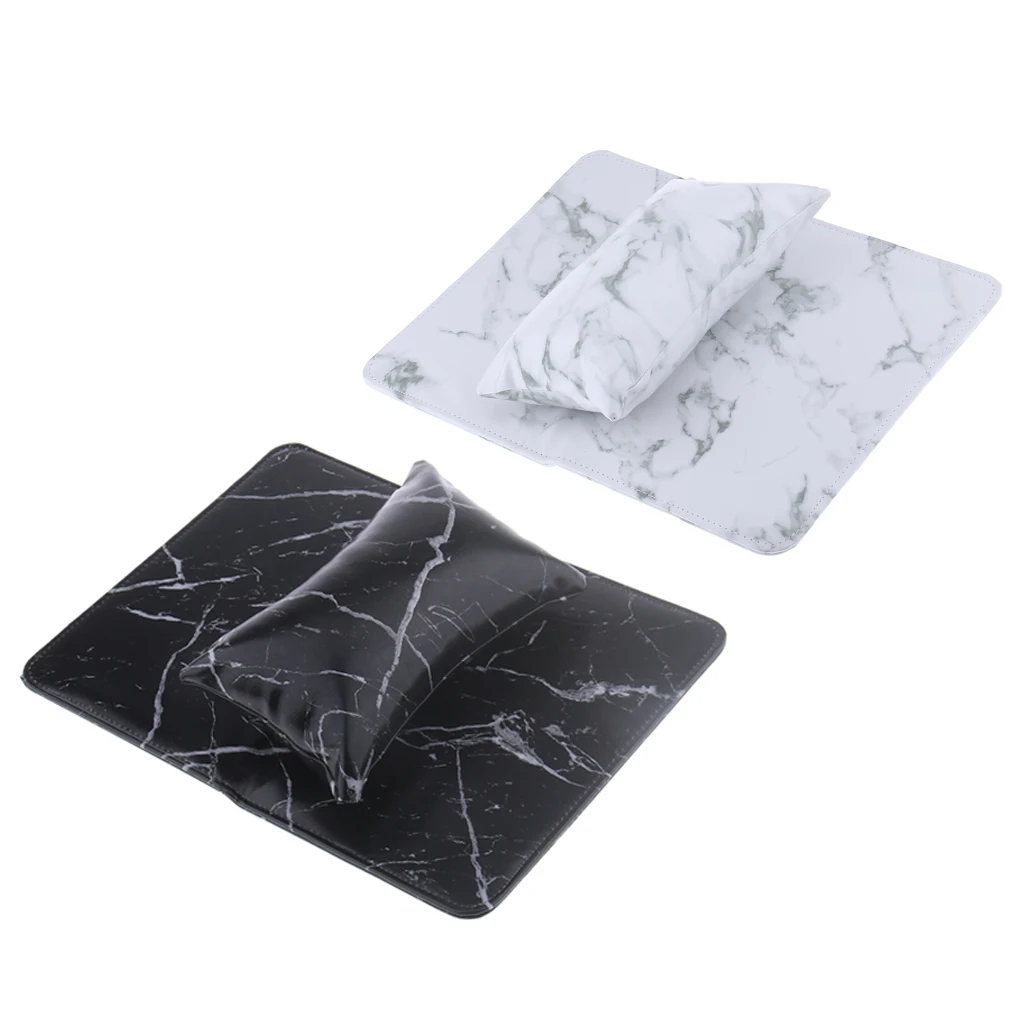 Salon Hand Arm Rest Cushion Detachable Washable PU Leather Nail Art Soft Sponge Pillow and Pads