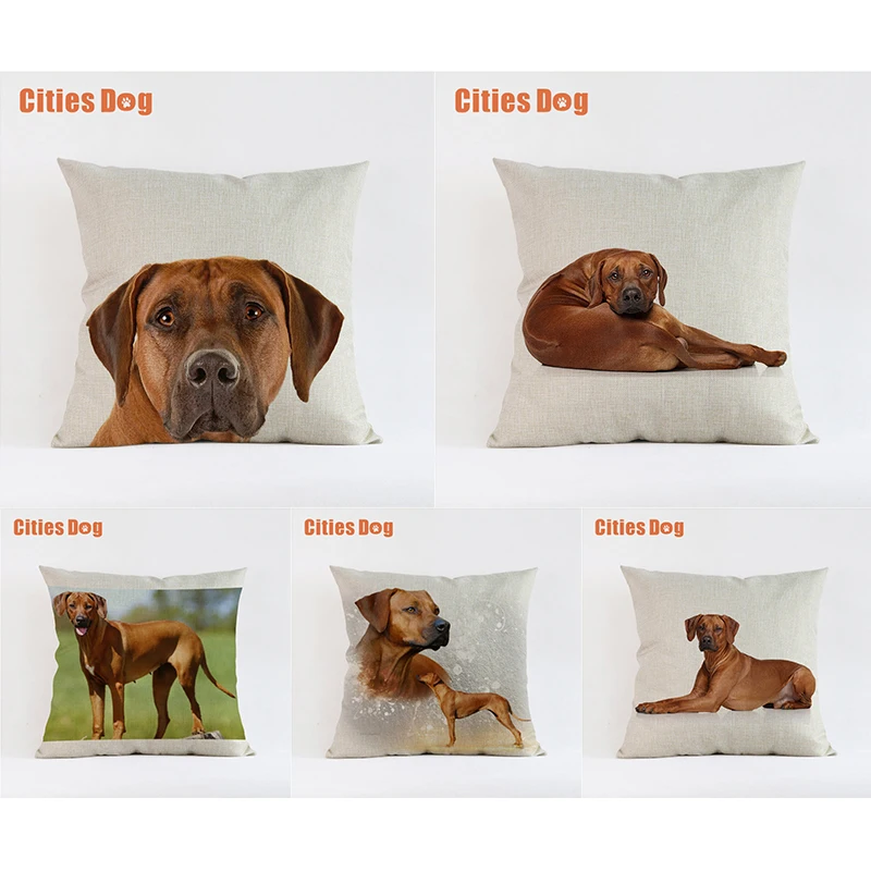 Rhodesian Ridgeback Dog pillow covers decorative cushion covers for