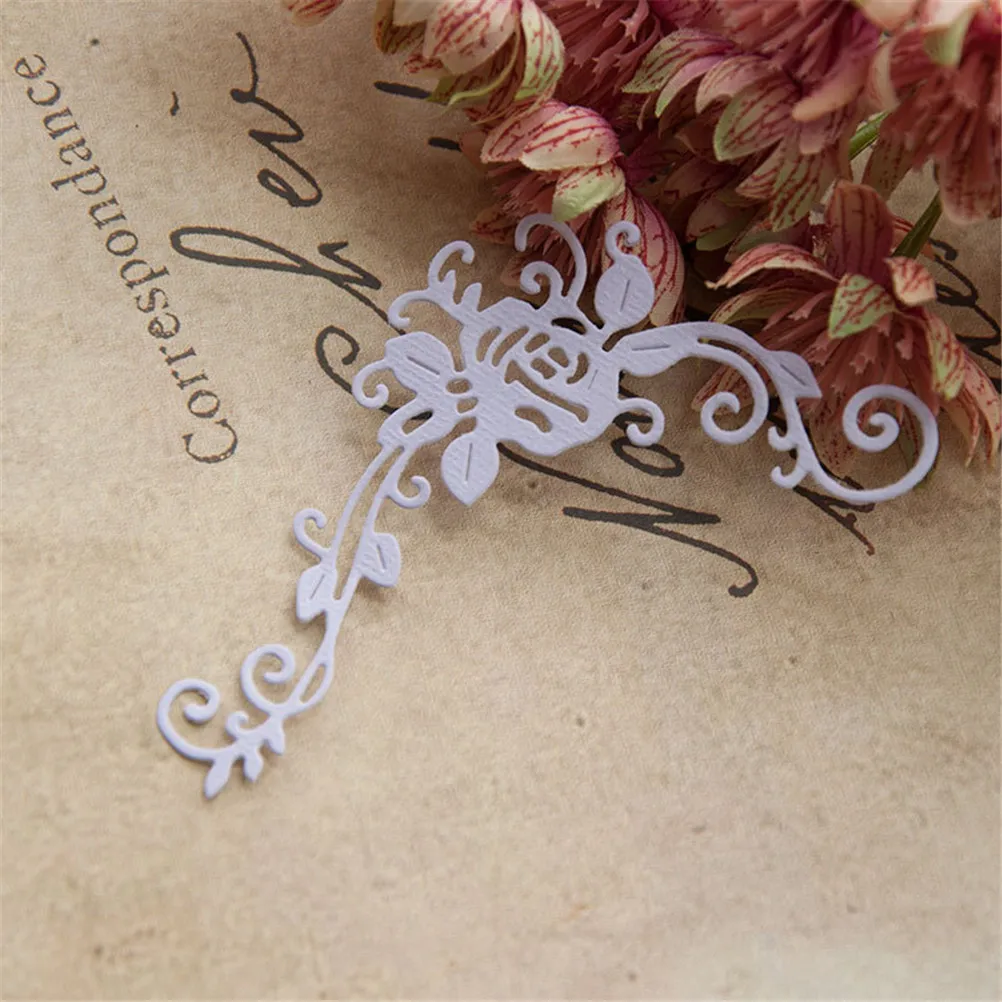 

Handmade Flower Corner Edge Metal Cutting Dies Stencil for DIY Scrapbooking Photo Album Embossing Paper Cards Decorative Crafts