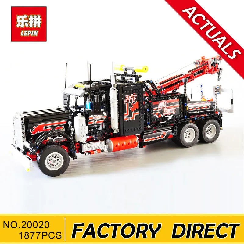 

Lepin 20020 Technic Mechanical Ultimate Series The American Style Heavy Container Trucks Set 8285 Building Blcoks Bricks Toys