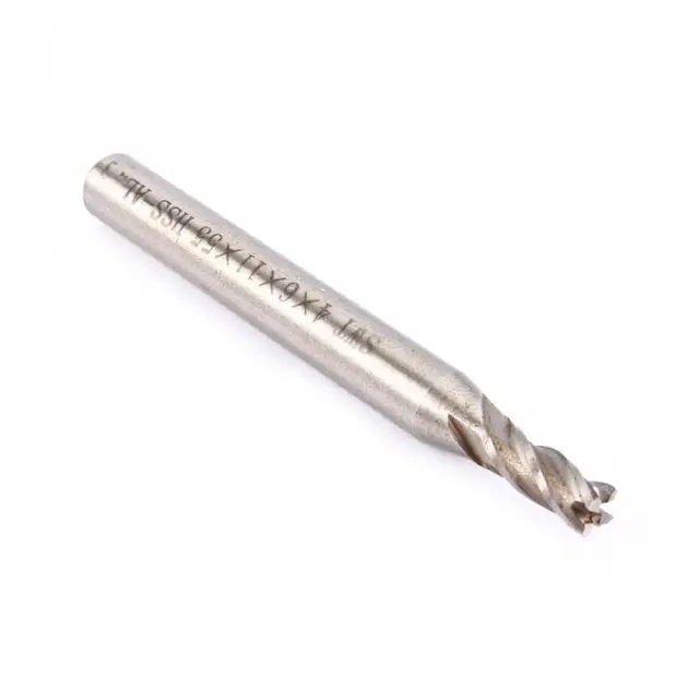 4mm-12mm Drill Bit HSS CNC Straight Shank 4 Flute End Mill Cutter Drill Bit