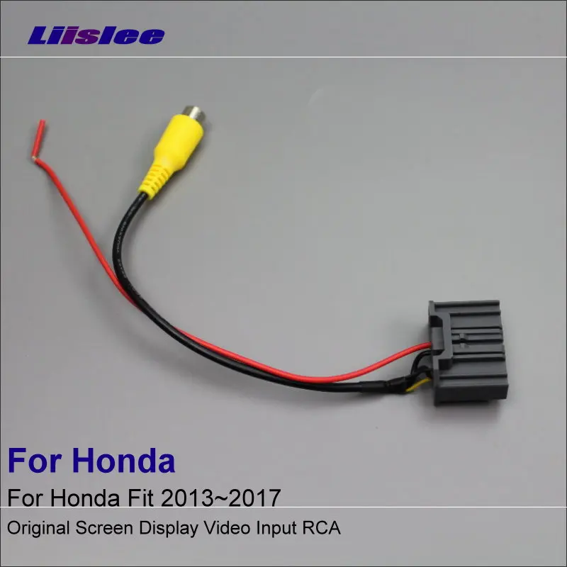 RCA адаптер для проводов кабеля Honda Fit 2013 2015 2016 2017 камера заднего вида/оригинальный