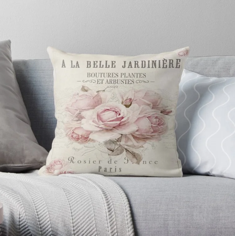 Free shipping on buying 2 shams: french shabby chic pillow covers cases pattern nordic cover cushion pillowcase square print pillow case aliexpress