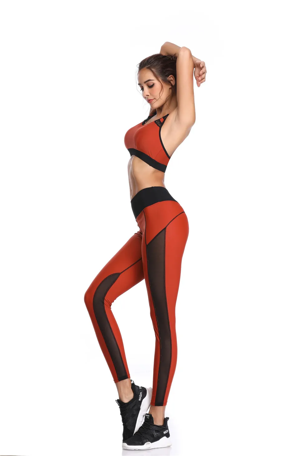 LI-FI, женские штаны для йоги, сетчатые лоскутные леггинсы, спортивный жилет, костюмы для бега, удобный Быстросохнущий комплект для йоги, женская спортивная одежда