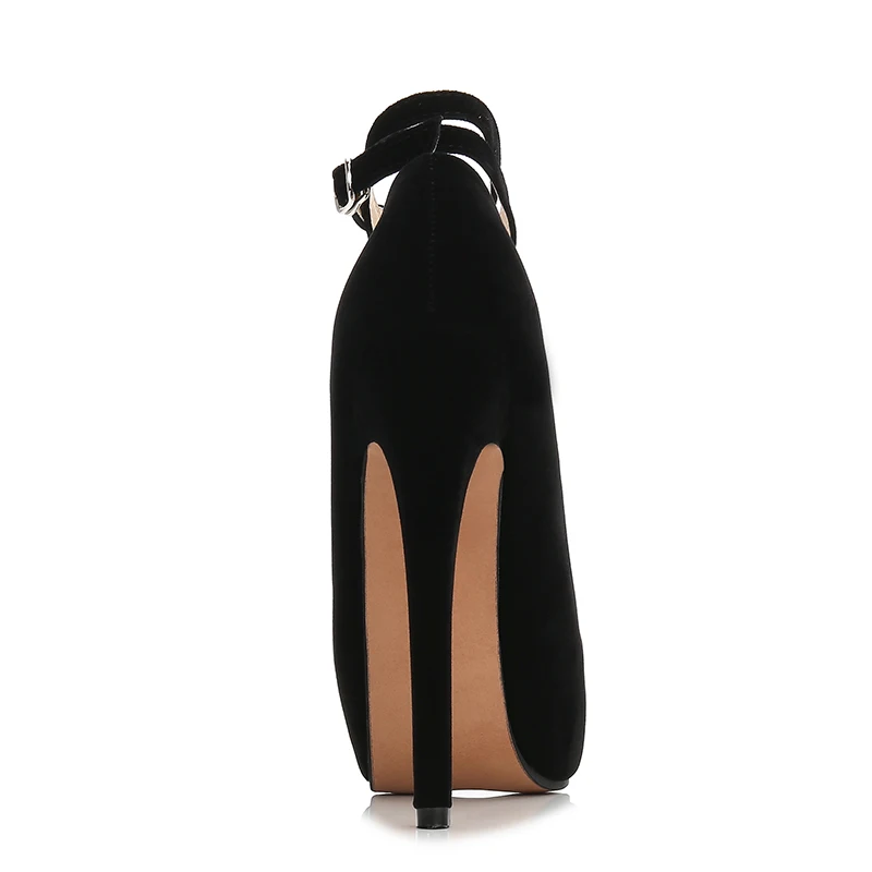 Odinokov Sexy Gladiator Ankle Strap High Heels 14 cm Shoes Women's Wedding Shoes Platform Pumps