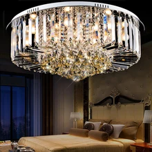 Роскошный хрустальный светодиодный потолочный светильник, декоративный поверхностный монтируемый светильник для спальни, гостиной, luminaria teto cristal