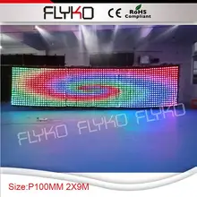 p10 2x9 м Свадебные украшения светодиодный экран