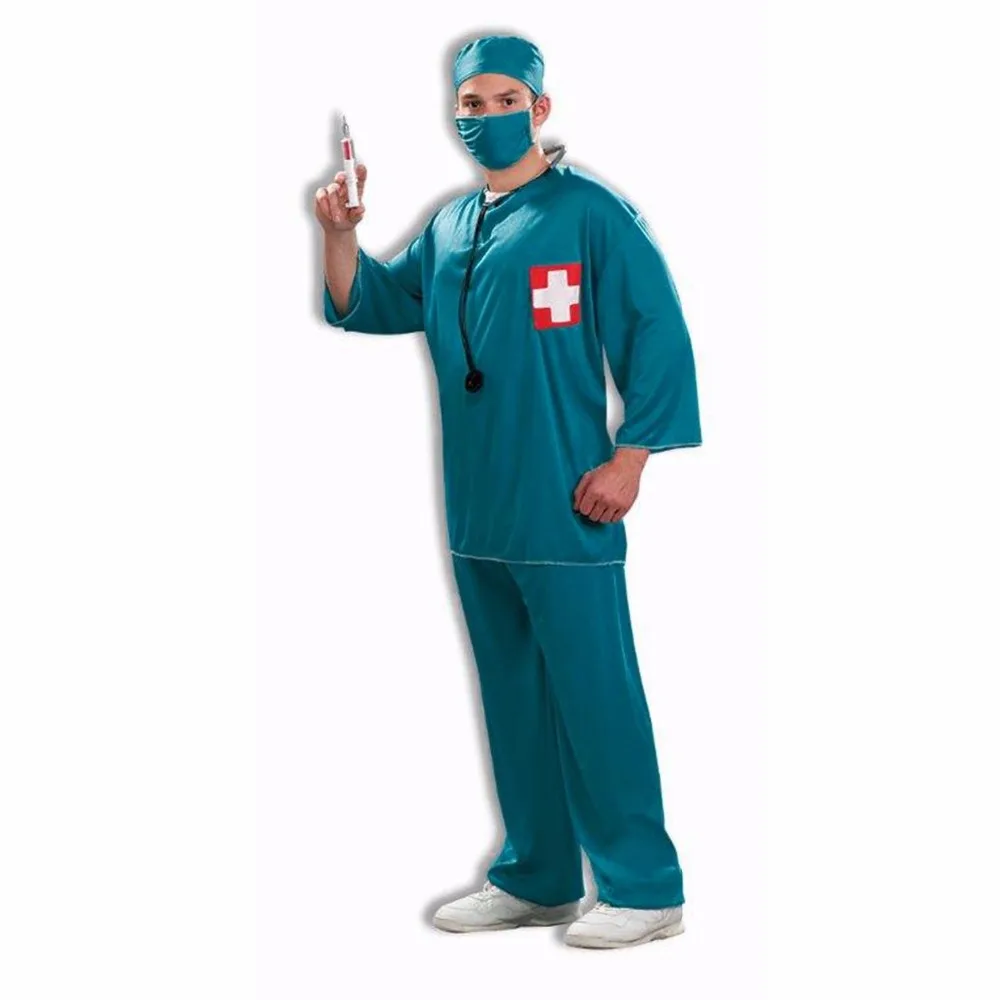 mens surgeon costume medical doctor role paly costumes hospital scrubs nurse uniform outfit halloween fancy dress - Halloween Scrubs Uniforms mens surgeon costume medical doctor role paly costumes hospital scrubs nurse uniform outfit halloween fancy dress - Halloween Scrubs Uniforms