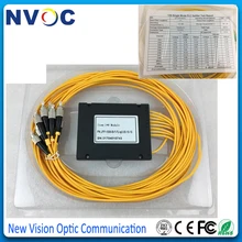 FTTH 1*8 PLC волоконно-оптический сплиттер, ABS упаковка, С FC/UPC SM разъем, 2,0 мм кабель, 1,5 м длина, для GPON EPON