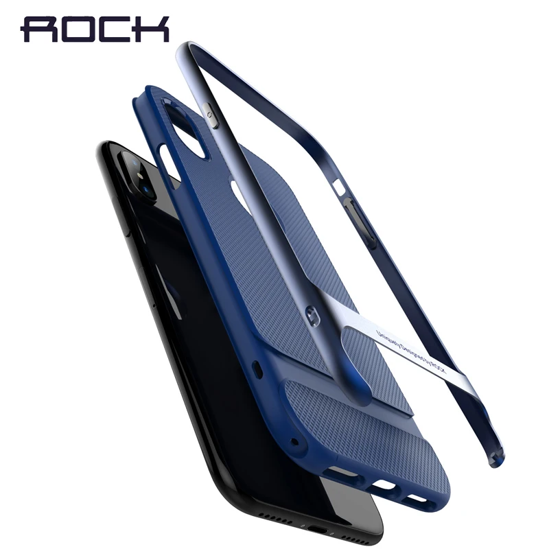 Royce Series для IPhone X случае рок-чехол для телефона для iPhone X задняя крышка Роскошные Hybrid PC+ TPU гальваническим Корпуса для iphonex
