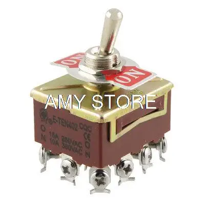 AC 15A/250V 10A/380V 2-сторонний вкл./вкл. 4-полюсный двойной Выкидной 4PDT переключатель 12
