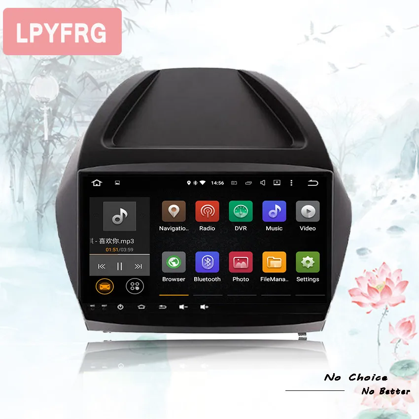 Android 10 4G + 64G для Hyundai IX35 Tucson 2009 2010 2011 2012 2013 2014 15 gps навигация 2 din автомобильный dvd