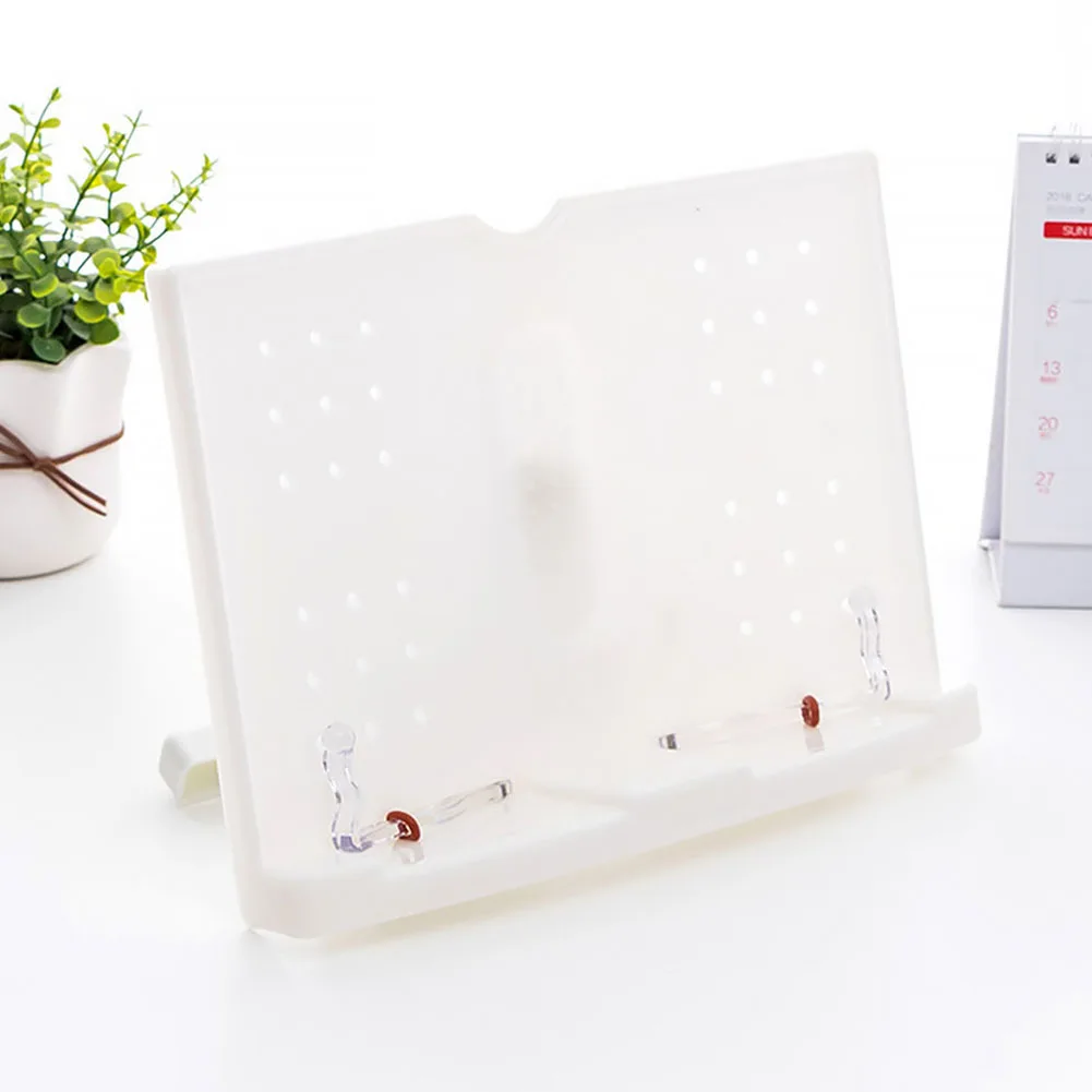

Bookends Plastic Music Office Reading Frame Adjustable Holder Fold Textbooks Library Tilt Book Stand Portable Desk Document