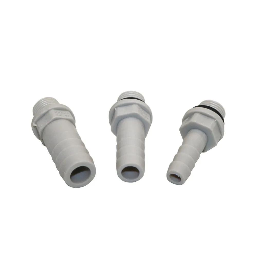 Прямой соединитель для аквариумного воздушного насоса резьба 1/8 " 1/4" на 6/8/10/12