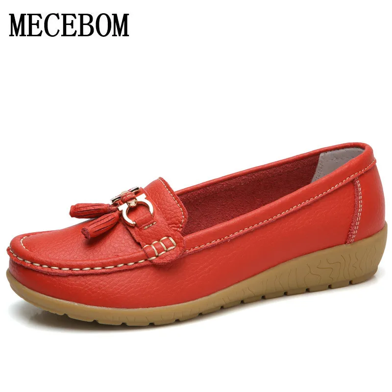 

Woman Leather Women Shoes Flats Colors footwear Loafers Slip On Women's Flat Shoes Moccasins Plus Size 5272W
