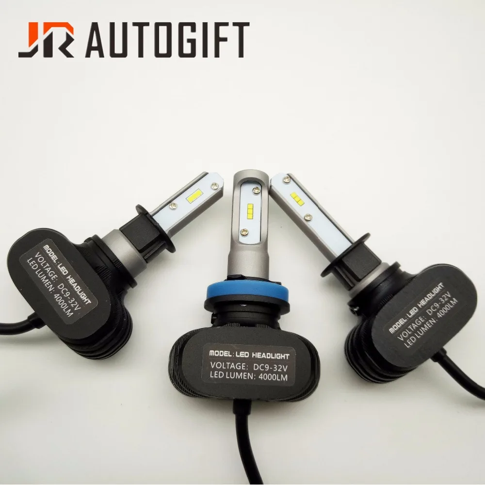 S1 H7 H8 H11 H16 880 881 9005 9006 Автомобильный светодиодный Передний фонарь 6500K 8000LM