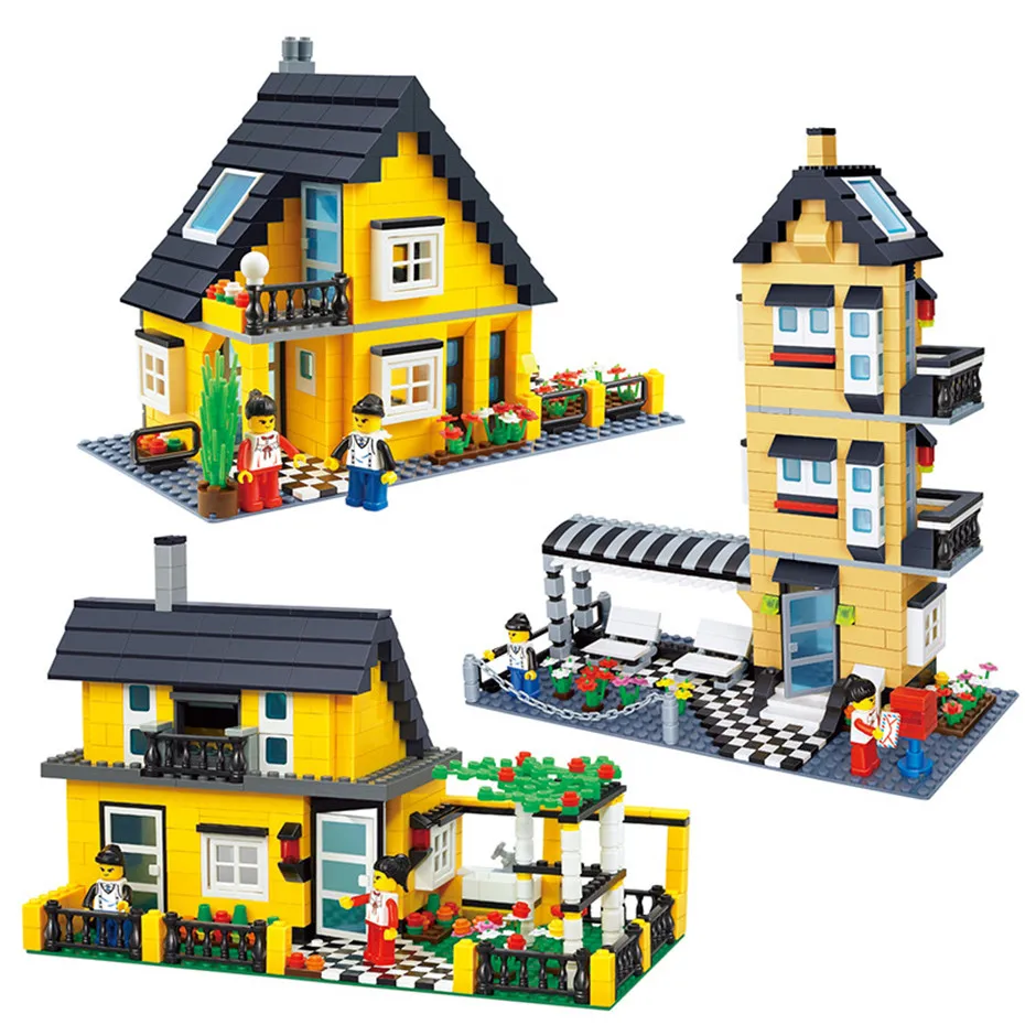 

Inn Village House Villa Building Blocks Bricks Coutry House Model Compatible LegoINGlys Creator Educational Children Toys Gifts