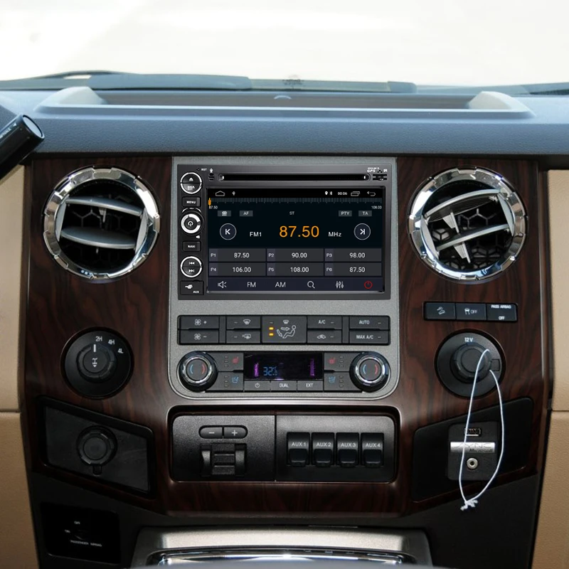 Top Car Multimedia player  Android 8.1 Autoradio CAR DVD player For FORD/F-150/Mustang/Explorer/Kuga/Edge Radio FM wifi 3G BT 5