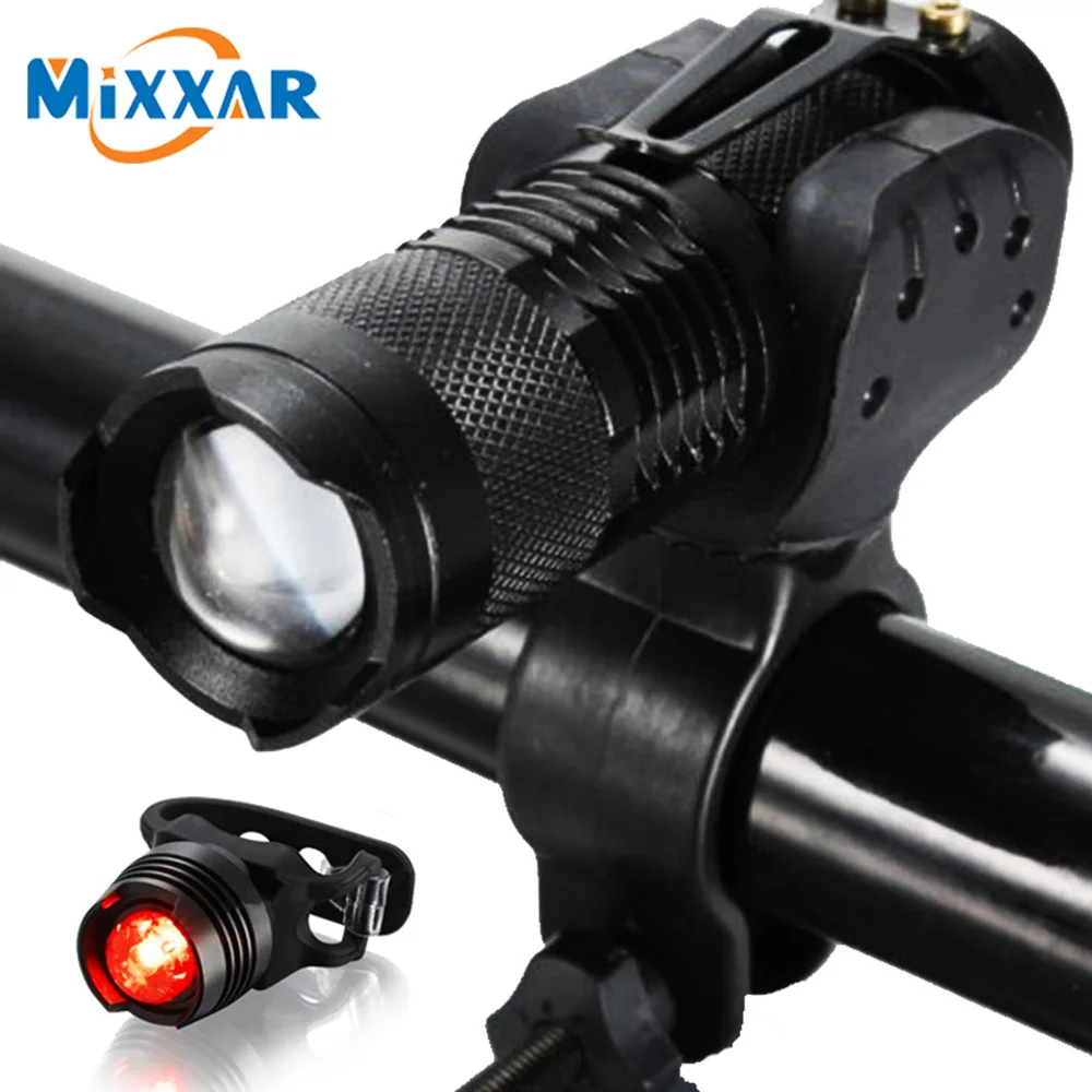 

Dropshipping Waterproof Zoomable Flashlight Bicycle Light 3000Lumen 3 Mode Bike Q5 LED Cycling Front Light Lamp Torch NO Battery